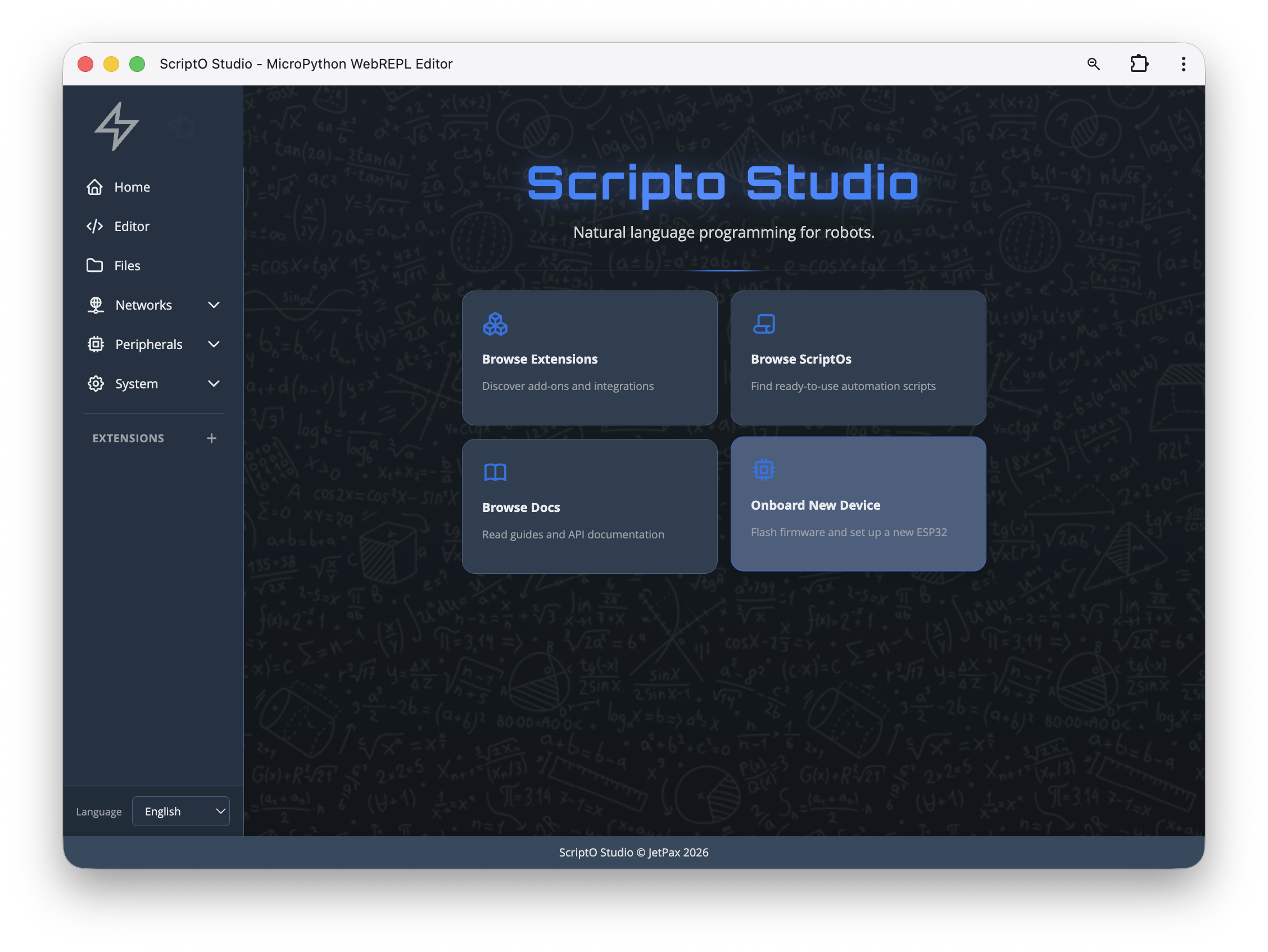 ScriptO Studio Home
